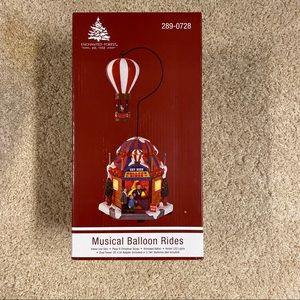 Musical Animated Balloon Rides Christmas Village Piece